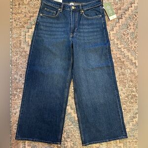 H&M Wide Leg Women's Jeans in Deep Blue